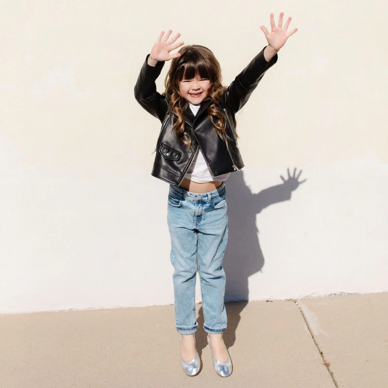 Miss Samara Ballet Flat in Silver - Kids - Image 4