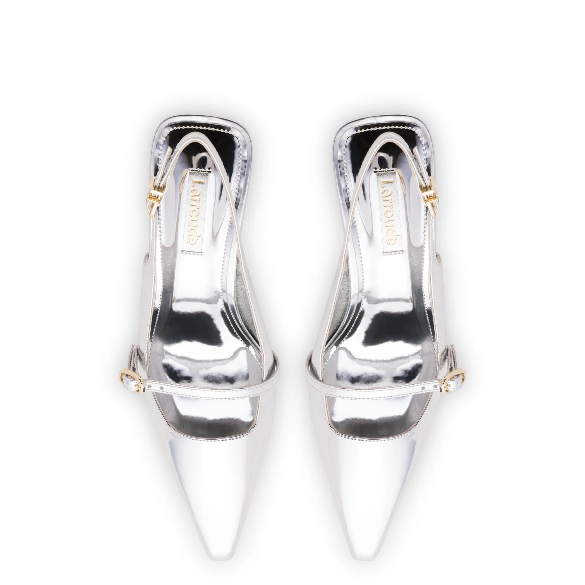 Ines Pump In Silver Specchio - Image 3