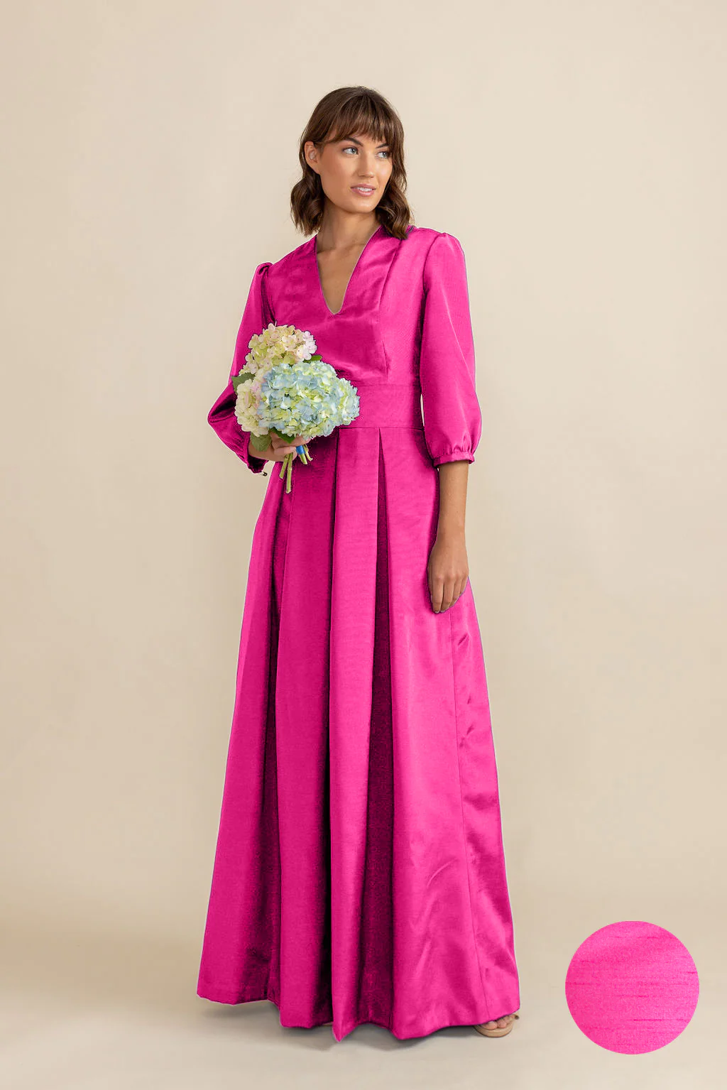 Lola Bodice with Dahlia Skirt in Shantung - Image 7