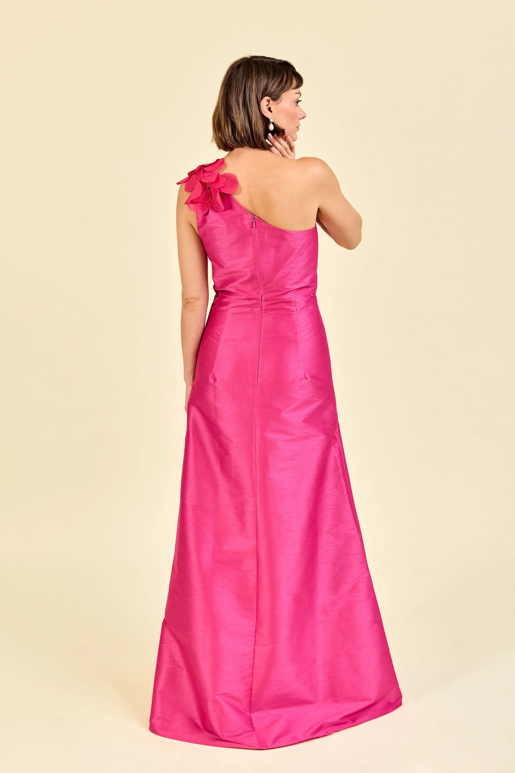 LulaKate Kirsten Dress in Shantung - Image 2