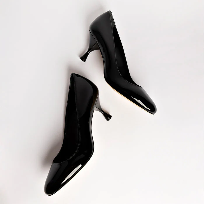 Michelle Lo Pump In Black Patent Leather - Image 7