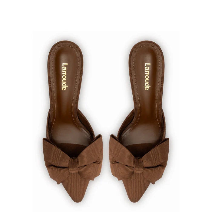 Mini Elle Pump In Cinnamon Fabric - Image 3