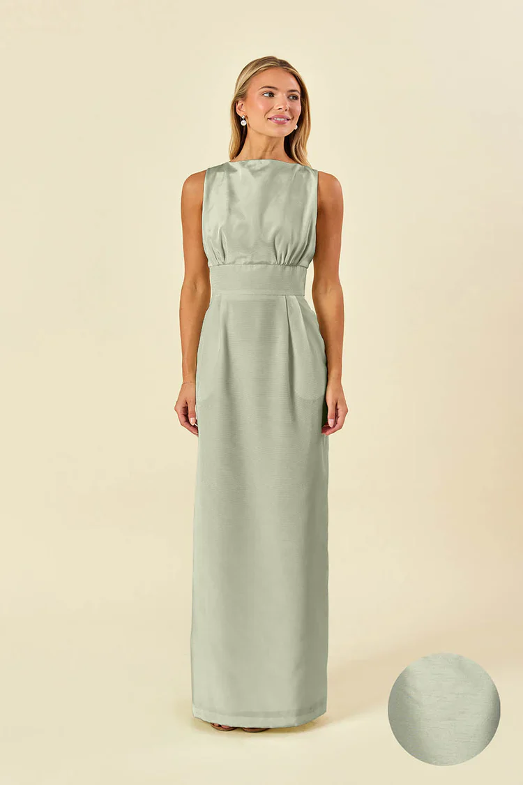 Sabrina Bodice with Straight Skirt in Shantung - Image 12