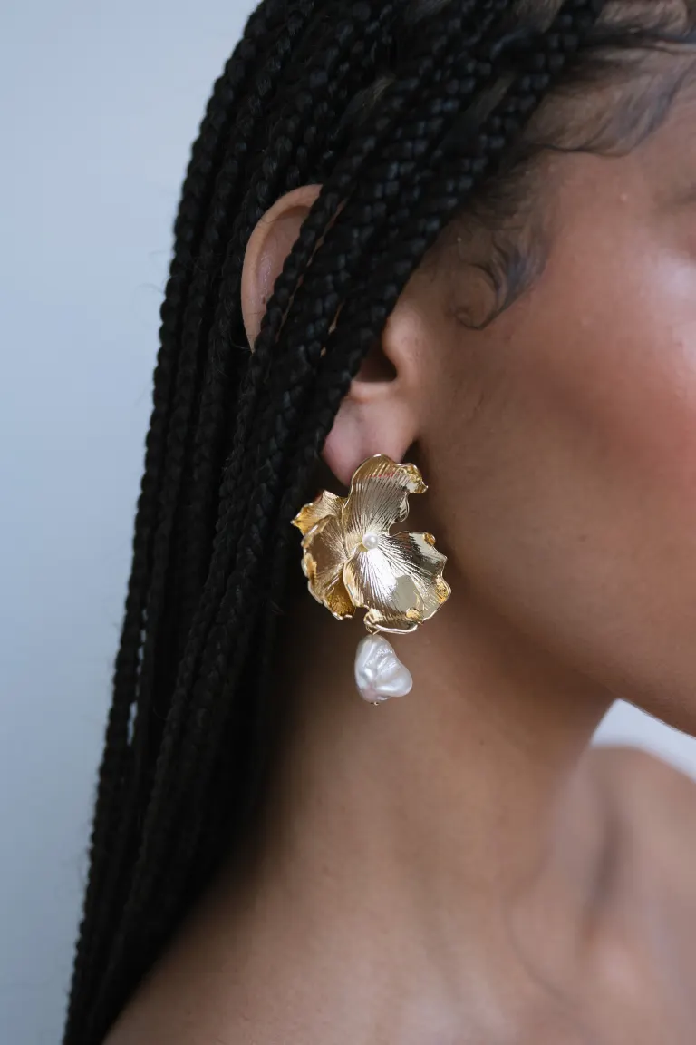 Selah Floral Statement Earring - Image 3