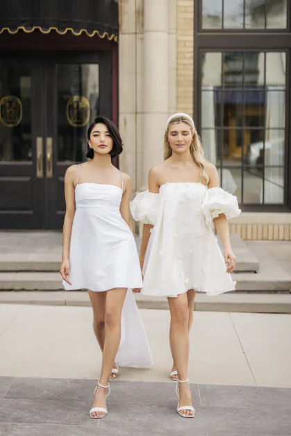 By Watters Little White Dress Ivy 39335 - Image 11