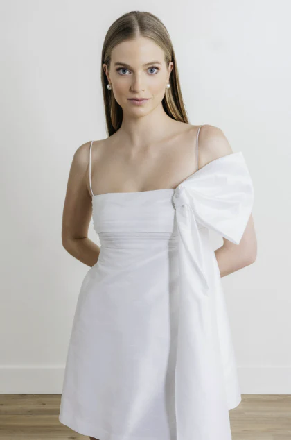 By Watters Little White Dress Ivy 39335 - Image 7