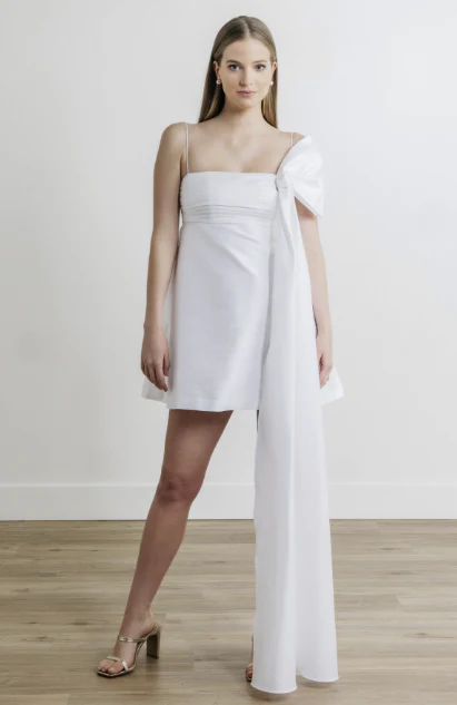 By Watters Little White Dress Ivy 39335 - Image 9