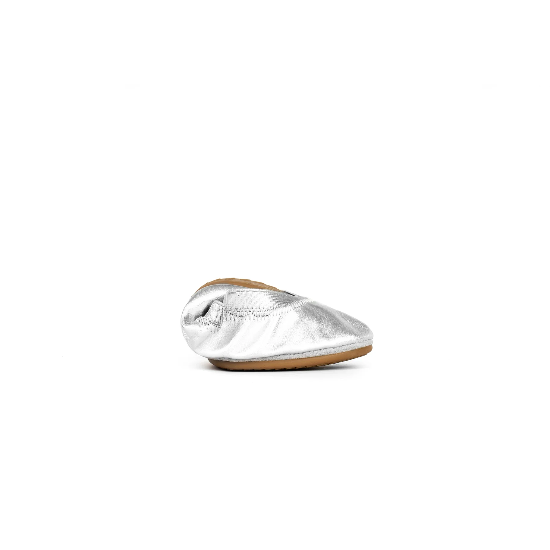 Samara Foldable Ballet Flat in Silver - Image 3