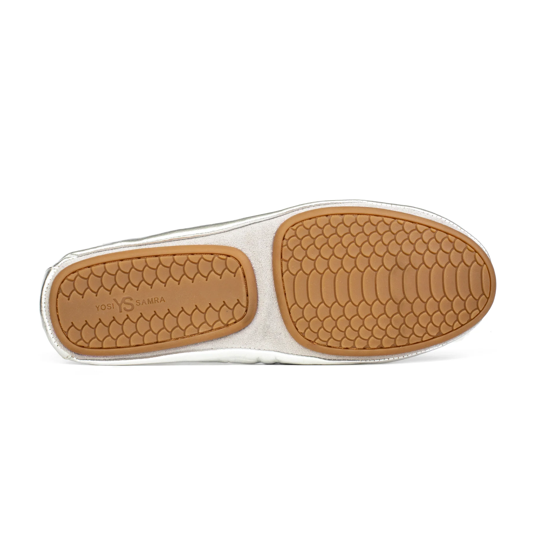 Samara Foldable Ballet Flat in Silver - Image 4