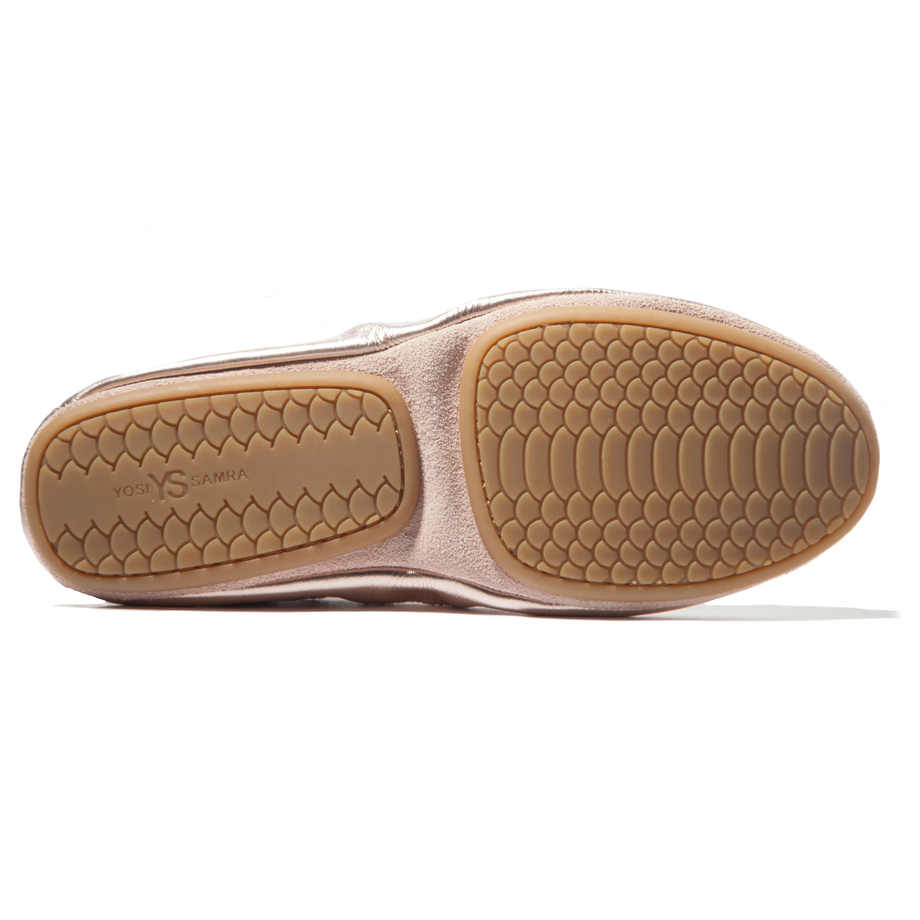 Samara Foldable Ballet Flat in Rose Gold - Image 3